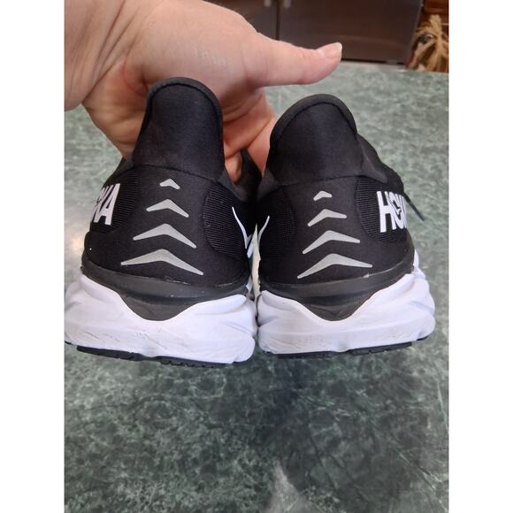 Hoka One Clifton 8 Black White Running Jogging Shoes Mens Size 13 D Sneakers EUC main image 10